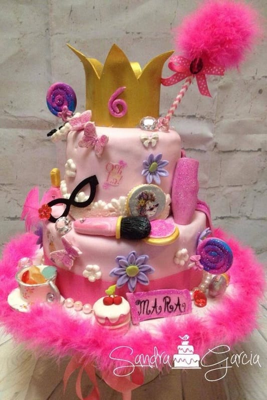 Toronto Mobile Craft Birthday Party for Girls Fancy Nancy Cake