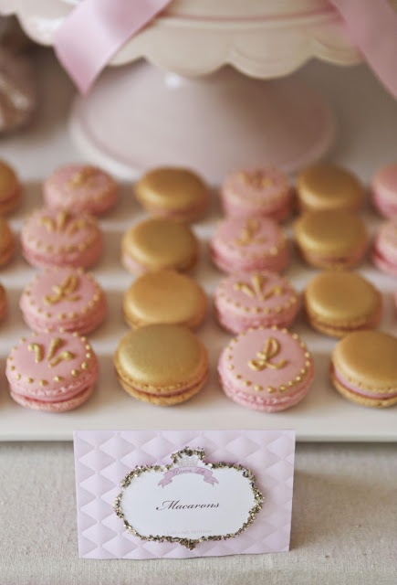 pink and gold macarons beading buds kids jewellery making party