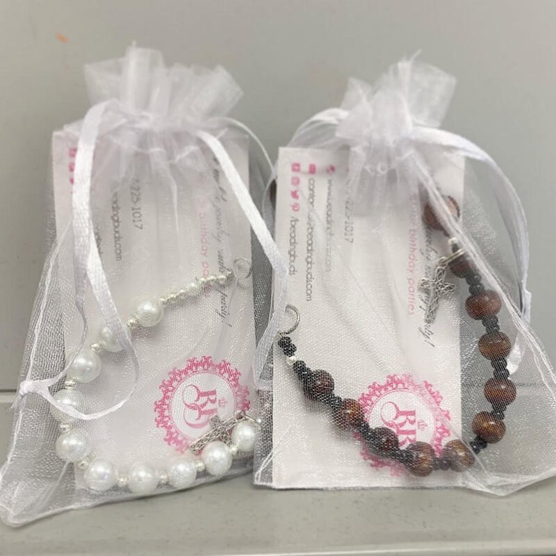 Rosary Bracelet for First Communion School workshop Vaughan