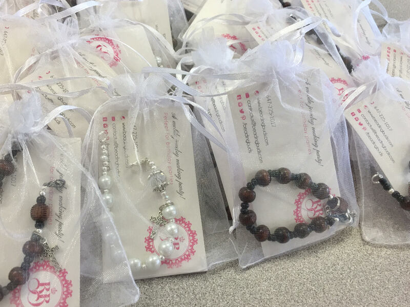 Rosary Bracelet for First Communion School workshop Woodbridge