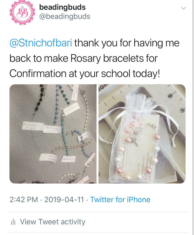 Rosary Bracelet First Communion School Workshop Mississauga