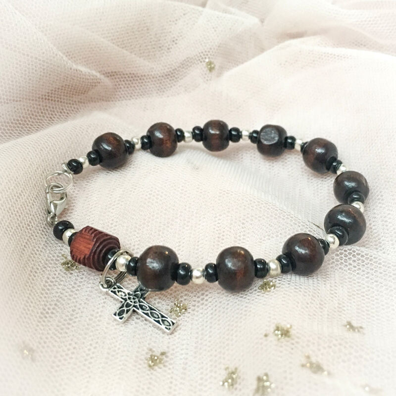 Rosary Bracelet for First Communion School workshop Woodbridge